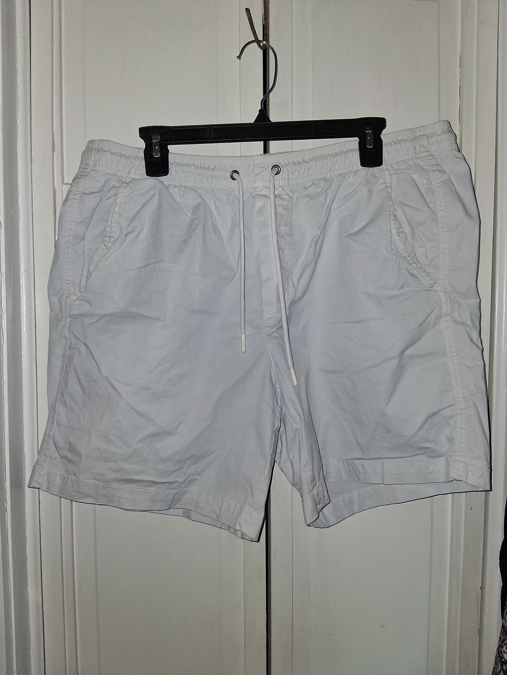 VRST Classic White Drawstring Shorts